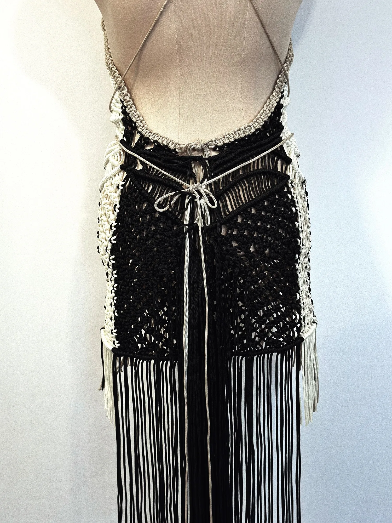 Mykonos Corset-Inspired Fringe Mini Dress – Luxury Gold Accent Short Dress – Sexy Body-Sculpting Statement Piece for High-End Parties & Resort Chic dress styling view 3 from Casual Collection
