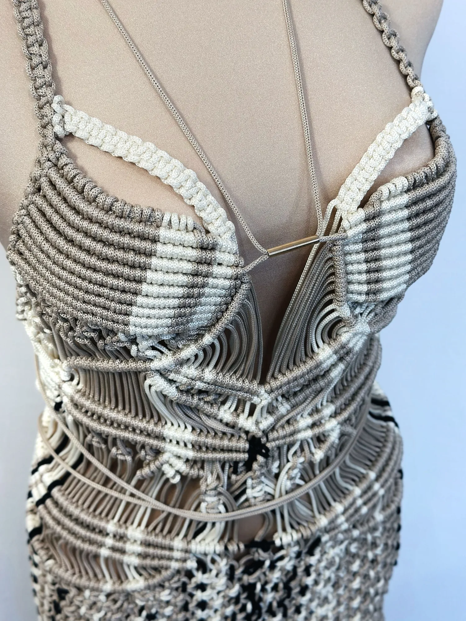 Mykonos — Sculptural Resort Mini Dress